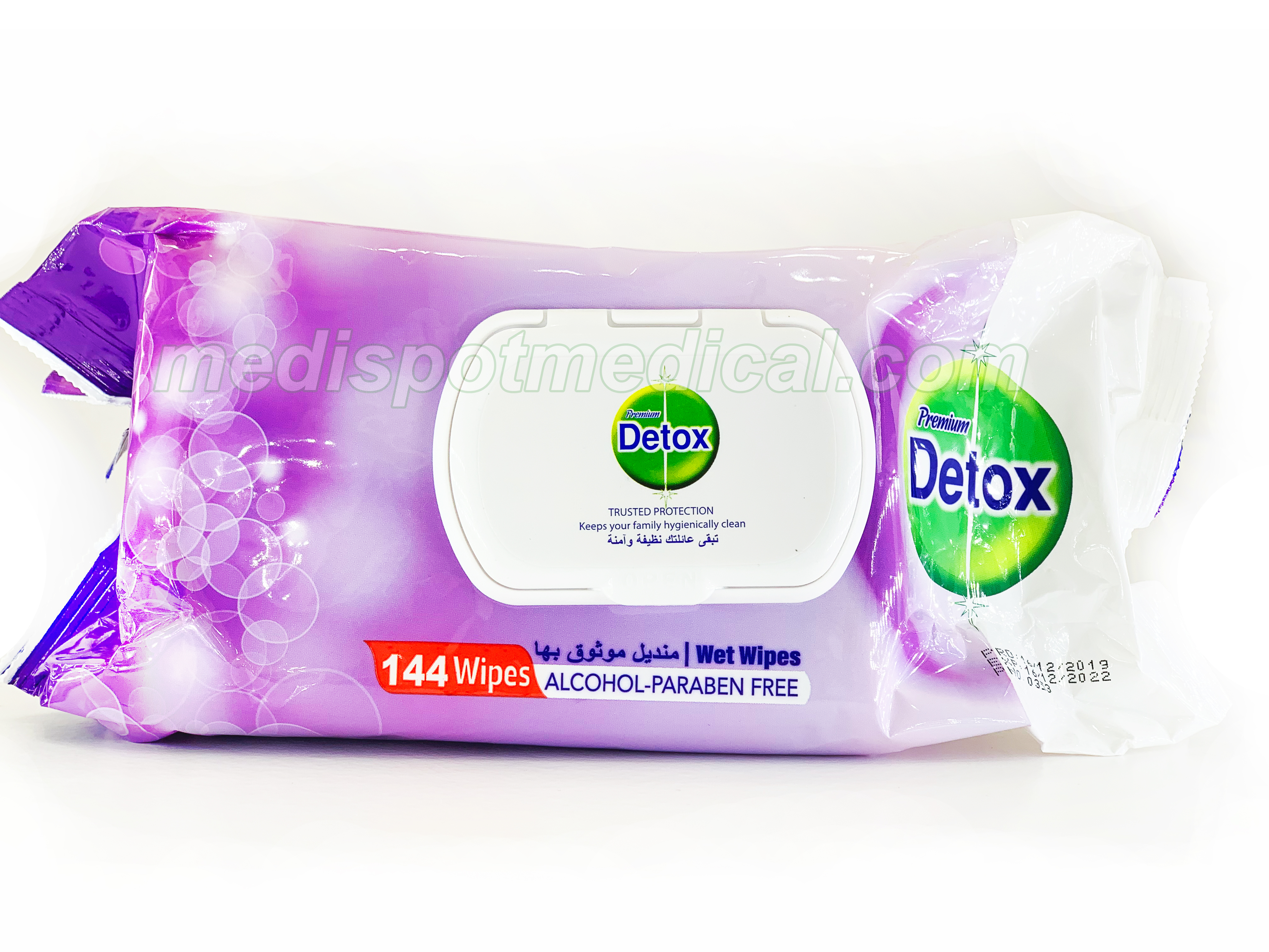 DETOX ALCOHOL PARABEN FREE WIPES