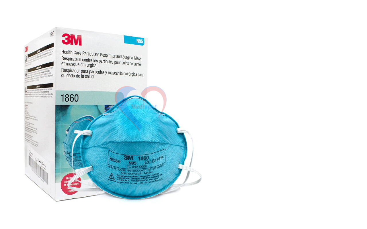 3M 1860 Respirator N95 NIOSH Face Mask
