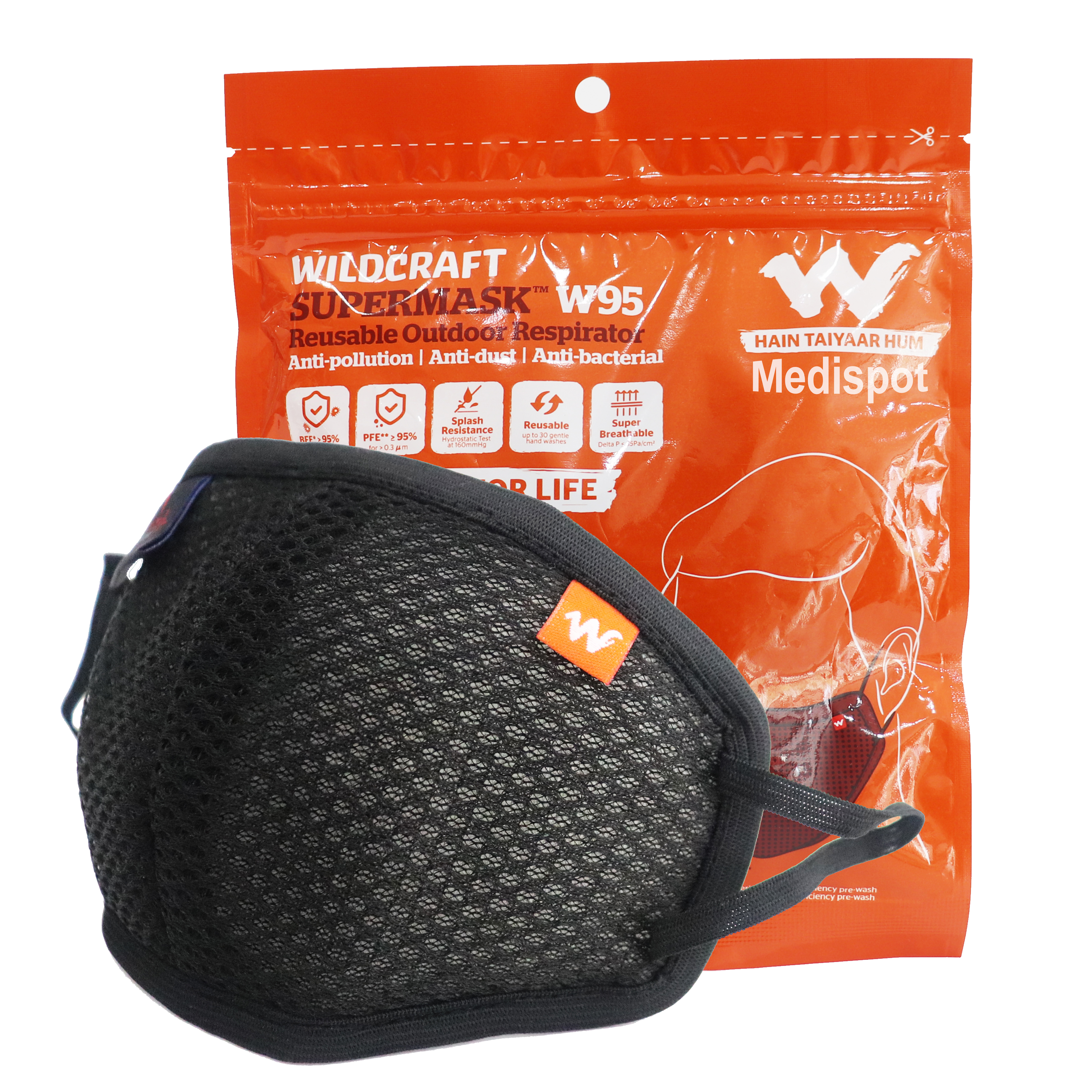 Wildcraft Reusable  W95 6 Layer Face Mask
