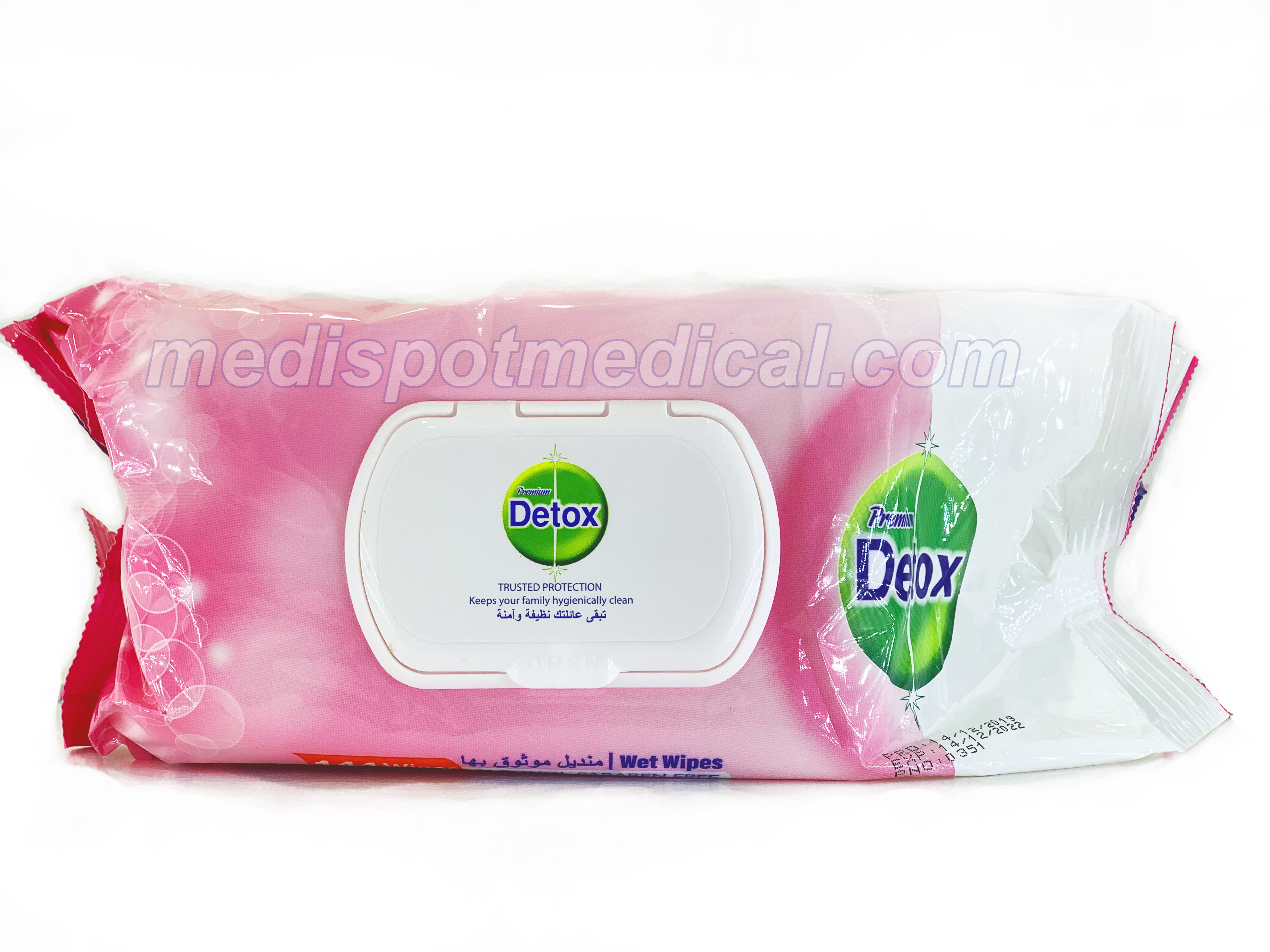 DETOX ALCOHOL PARABEN FREE WIPES