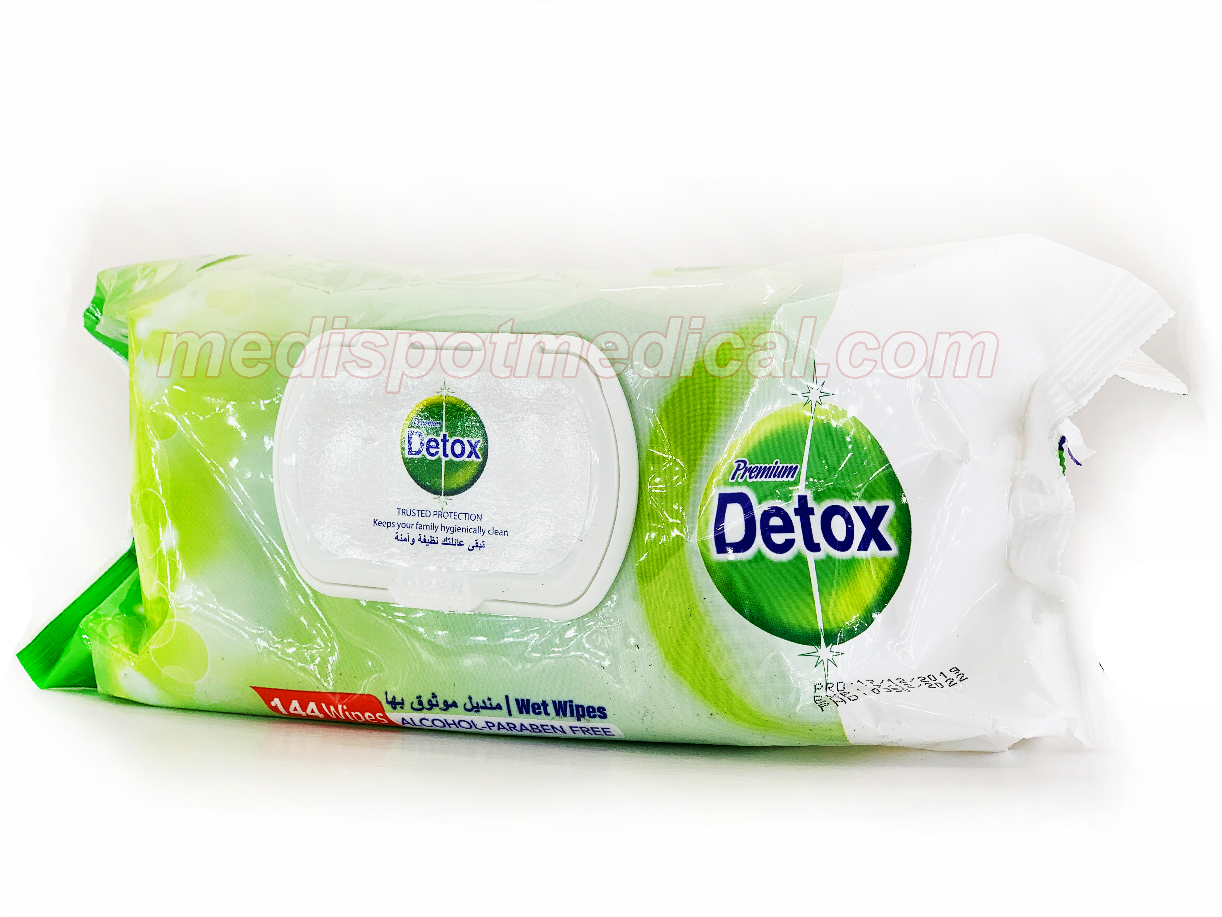DETOX ALCOHOL PARABEN FREE WIPES