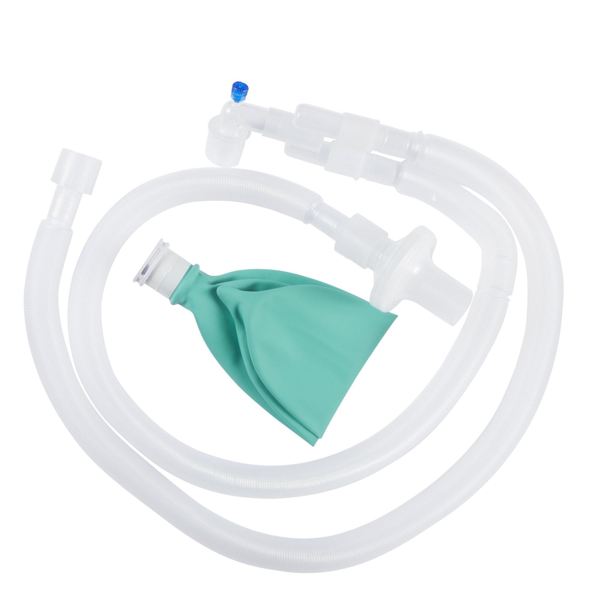 Anesthesia Breathing Circuit Expandable Tube 96 Inch Tube Dual Limb Pediatric 1 Liter Bag Single Patient Use