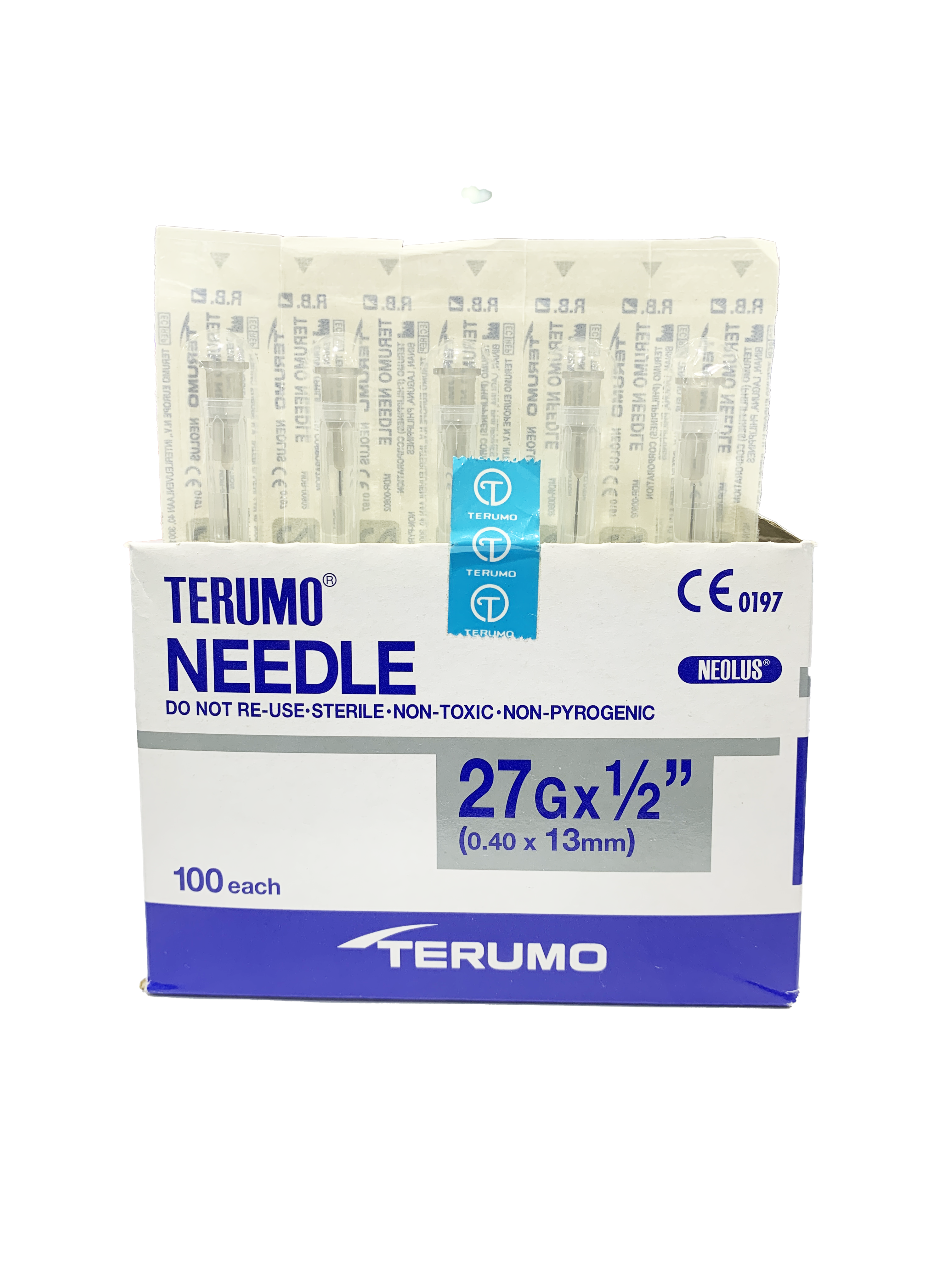 Terumo Hypodermic Needles 27g x 1/2″ Gray Conventional Needles 100/Box