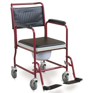 FS691 Commode Wheelchair With Detachable Armrests Footrests