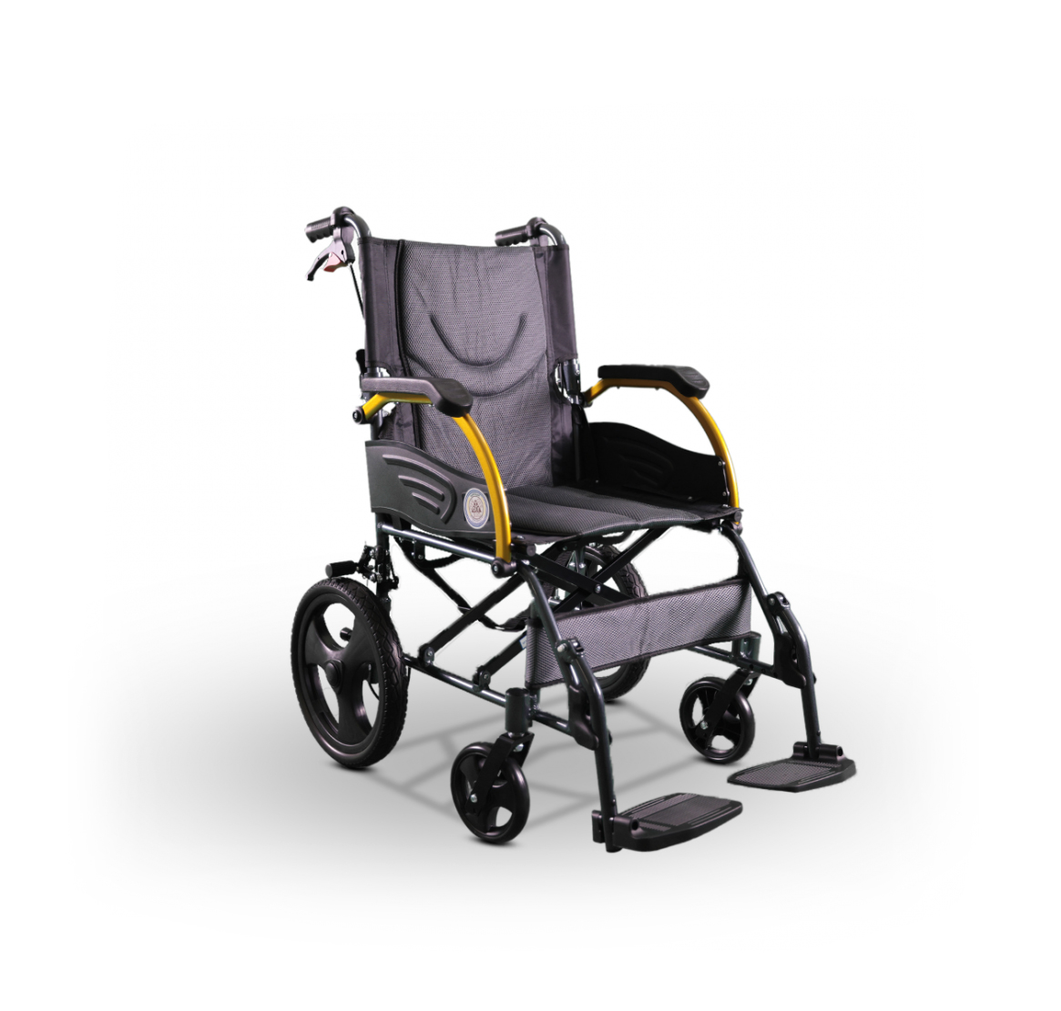 ALLUMINIUM MOBILITY WHEEL CHAIR WITH FOLDABLE BACK