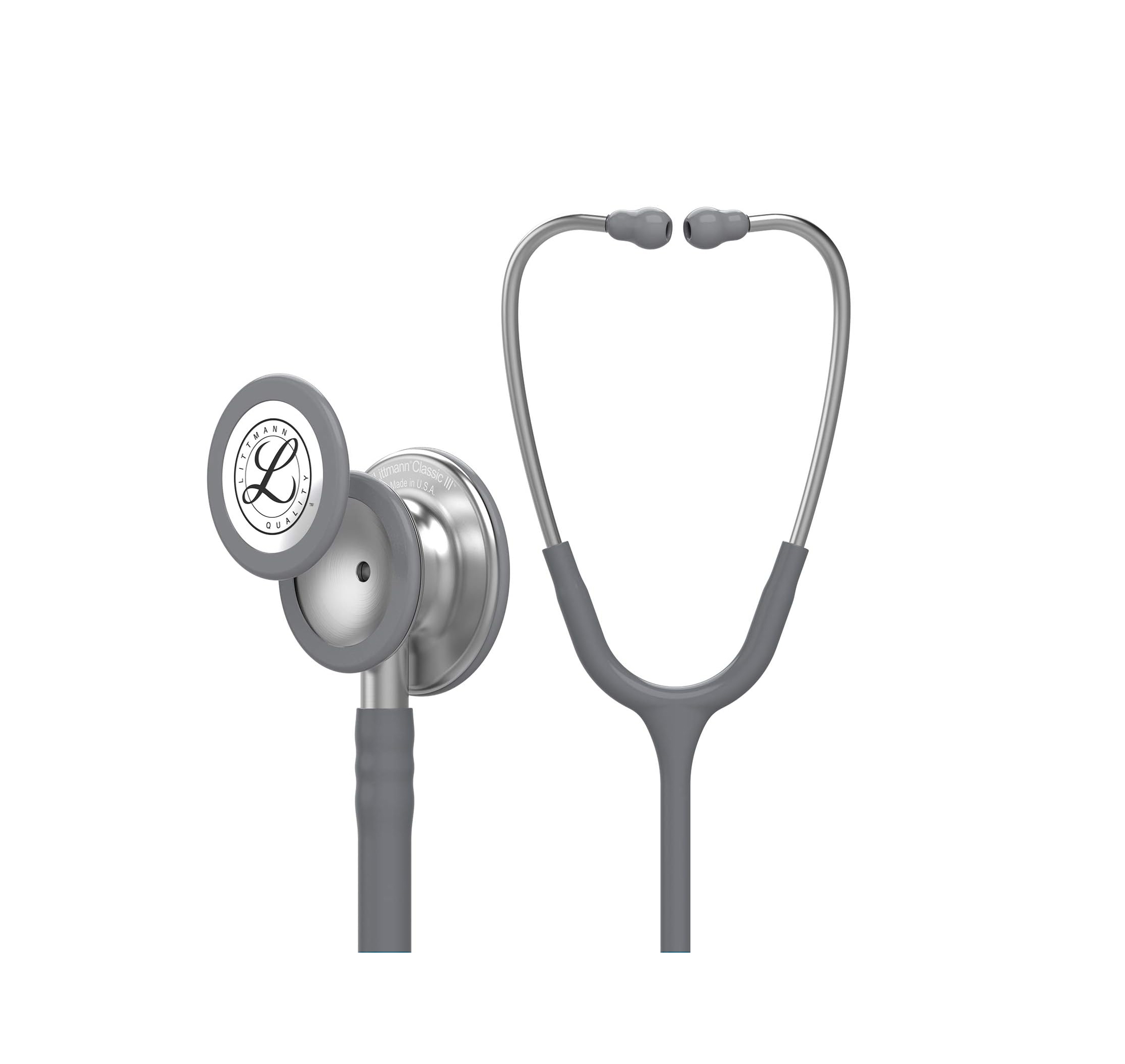 3M Littmann Classic III Stethoscope, Gray Tube, 27 inch, 5621