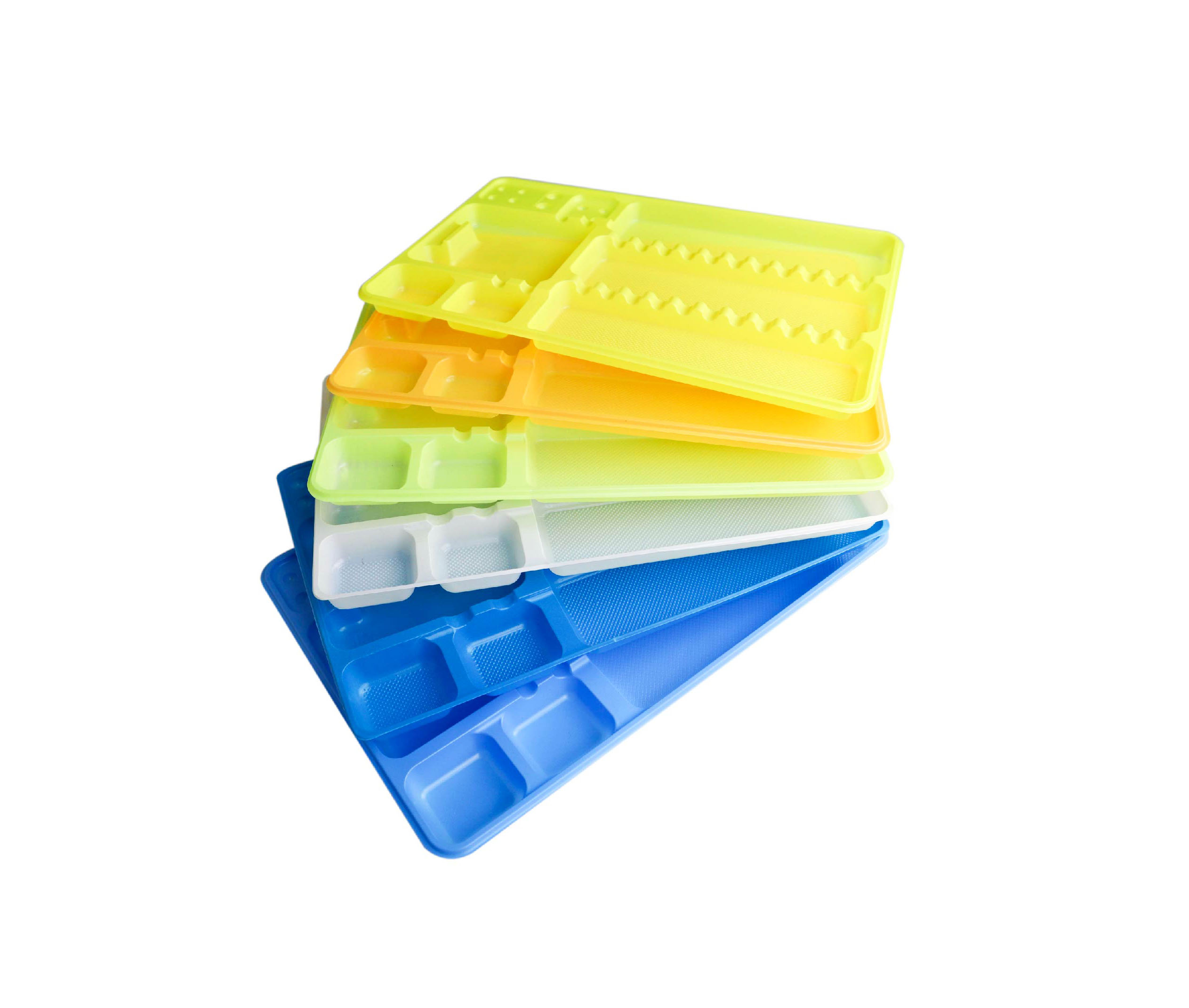 Assorted Colors Disposable Trays 7.1”x11” (180mmx280mm)