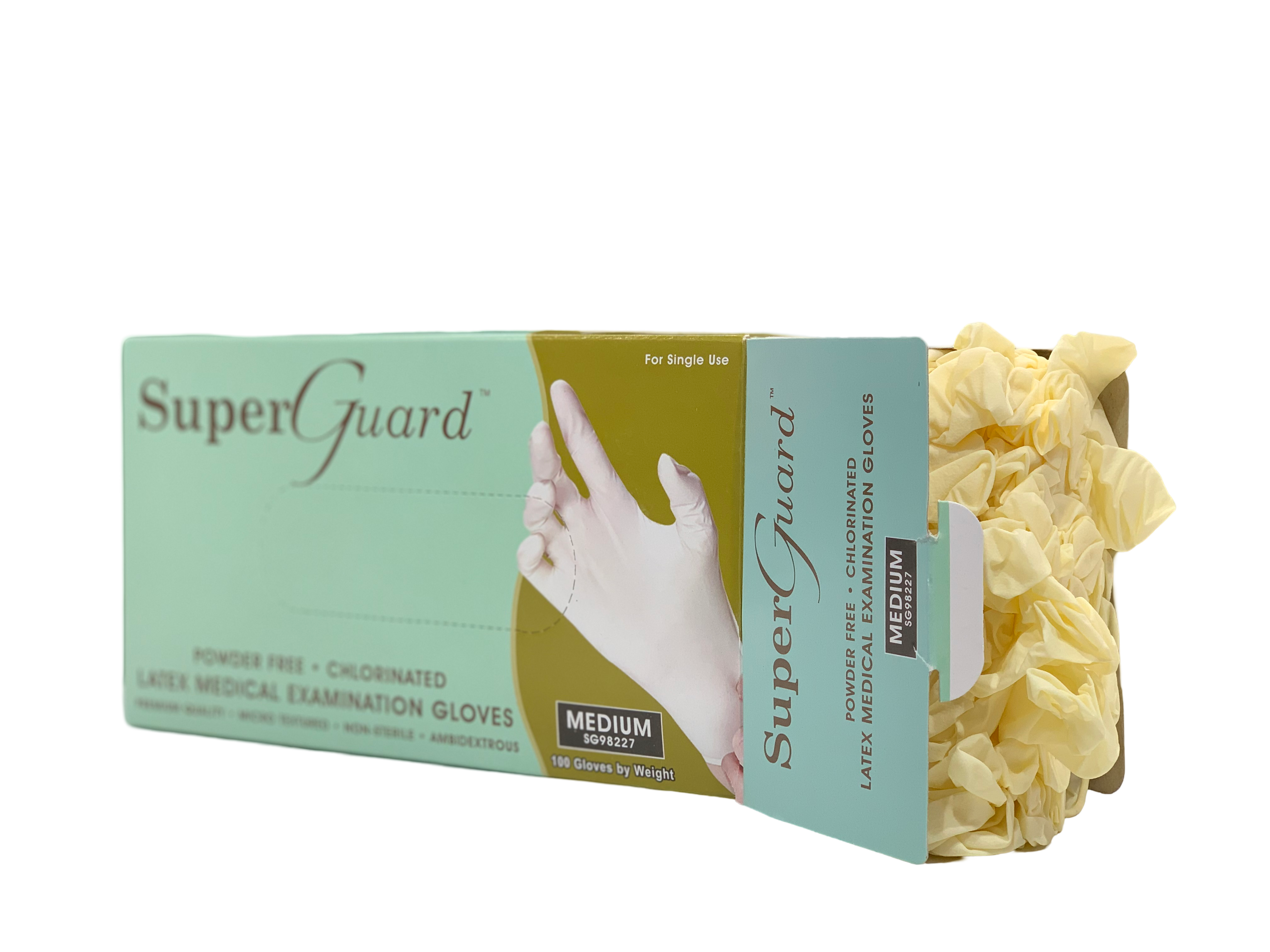 Super Guard Latex Medical Examination Gloves Powder Free Box/100 Pcs Malaysia,super guard latex gloves,قفازات اللاتكس الطبية,قفازات لاتكس بدون بودرة 100 قفا,