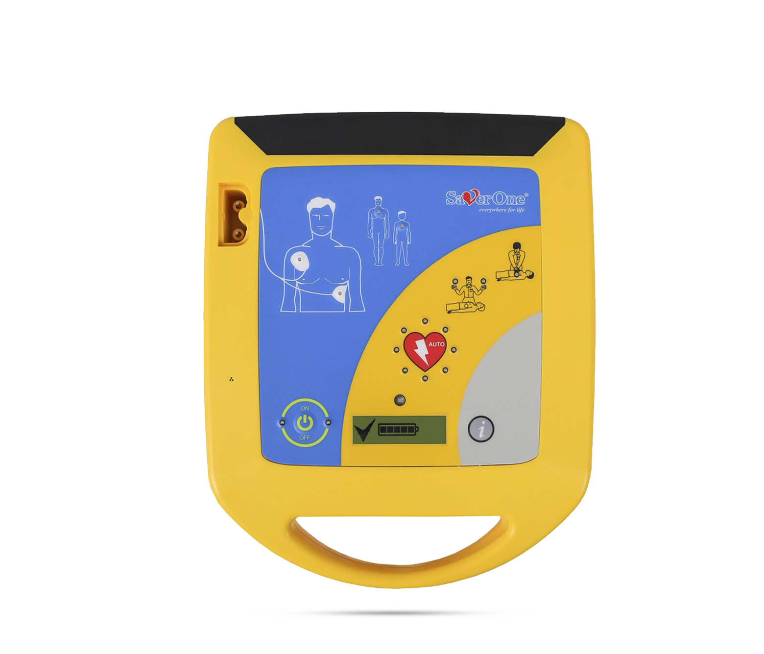 SaverOne Fully Automatic AED Defibrillator Italy,جهاز صدمات اوتوماتيك ايطالي SAVER ONE,جهاز صدمات اوتوماتيك
