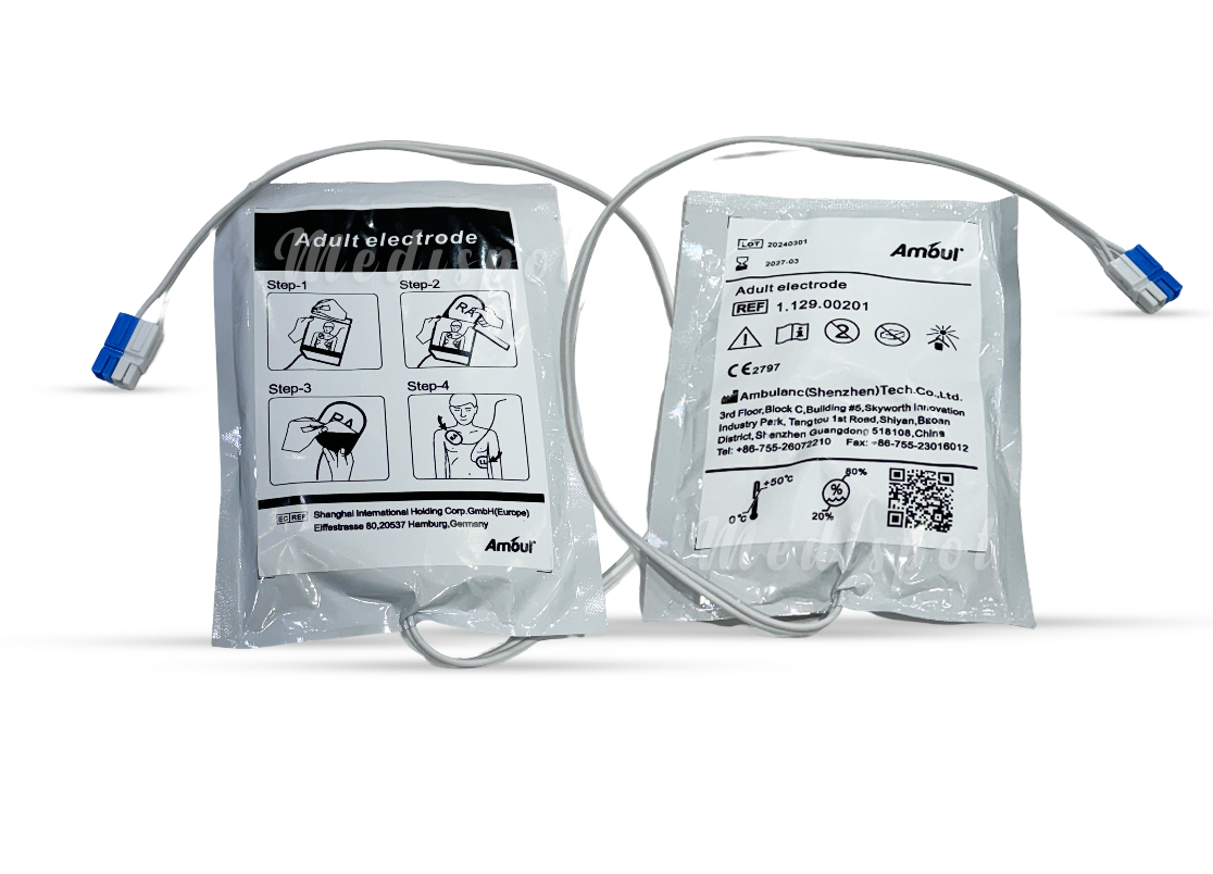 Adult AED Defibrillator Pads amoul aed i3, Electrodes for adults AED Amoul,Defibrillation Pads,