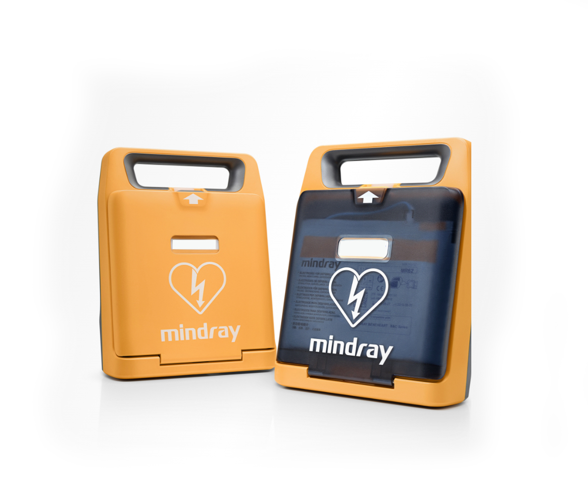 Mindray BeneHeart C1A fully automatic defibrillator,ميندراي جهاز الصدمات لإزالة الرجفان الخارجي يعمل باللغتين العربية