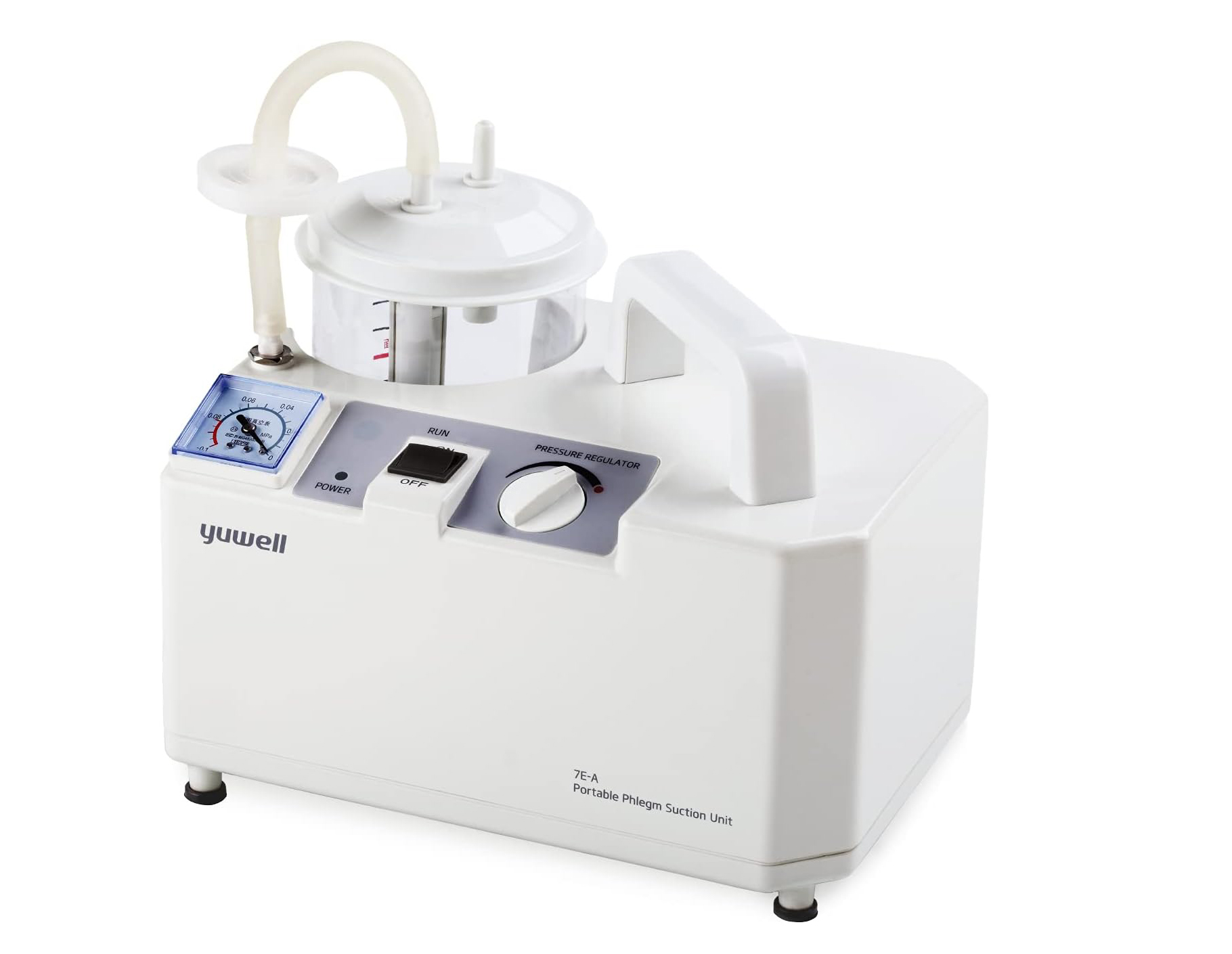 وحدة شفط بلغم 7E-A سهلة الحمل من يوويل- عبوة واحدة,Yuwell 7E-A Portable Phelgm Suction Unit,جهاز شفط بلغم يوويل محمول, Portable Yowell Phlegm Suction Device (Battery)