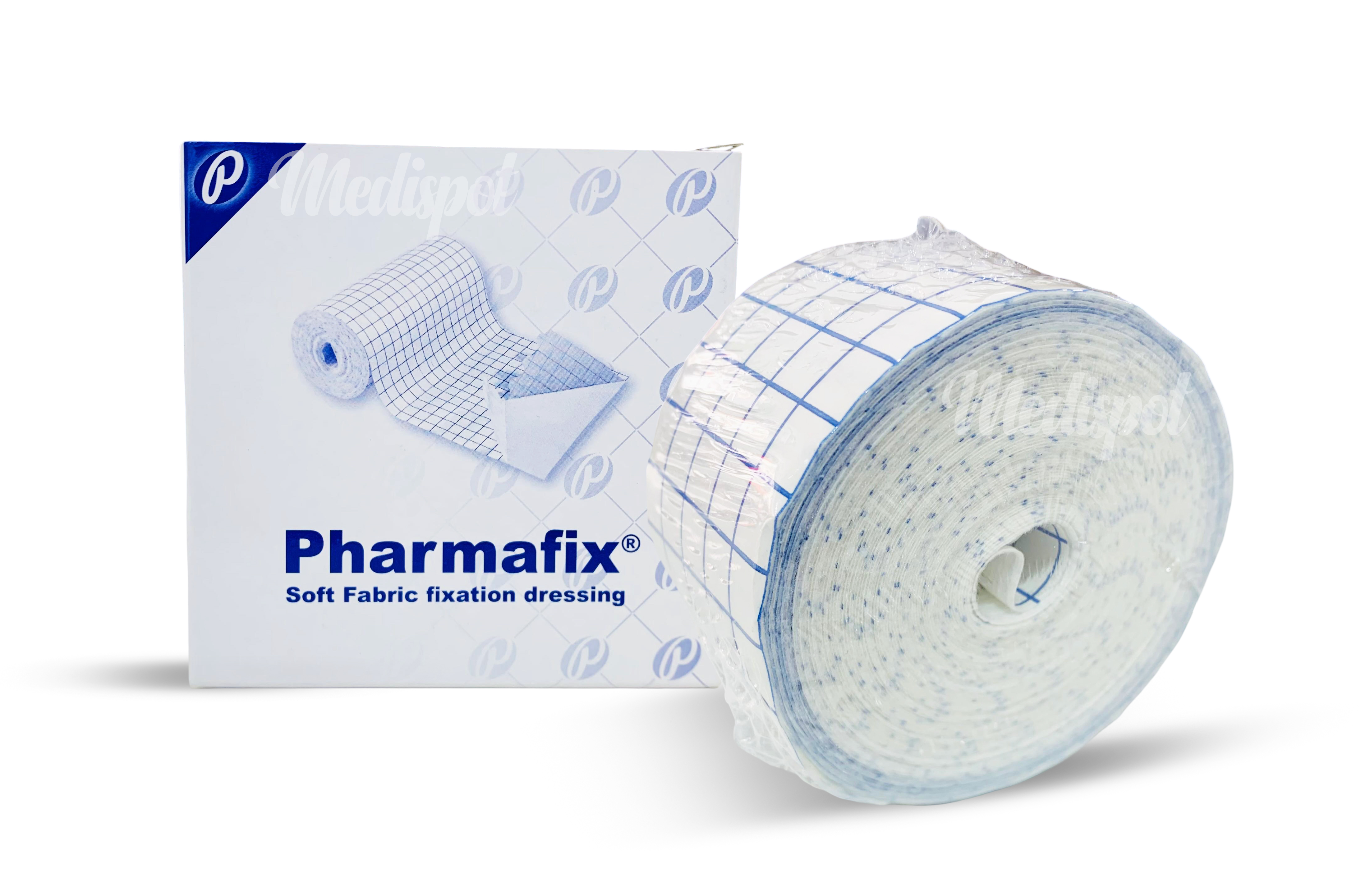 pharmafix soft fabric fixation dessing 5cm(2)10mt roll made in Egypt,لصق فارما فيكس بي يو ضد الماء,بلاستر فارما فيكس,