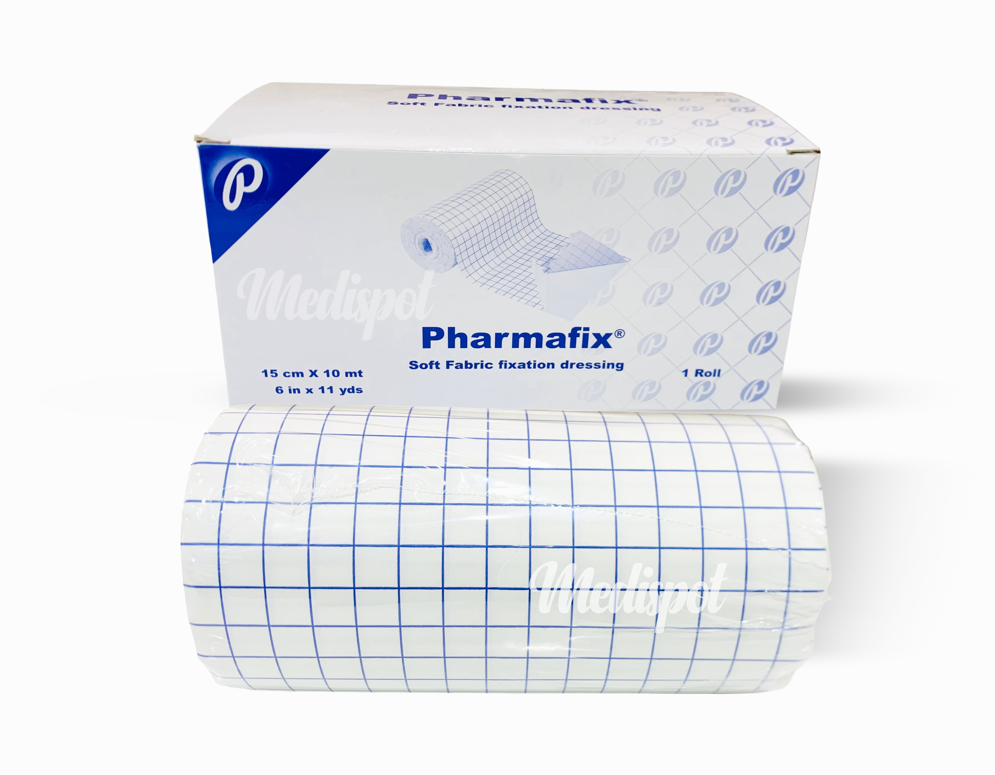 pharmafix soft fabric fixation dressing roll 15cm x 10mt- 6in x 11 yds pharmaplast Egypt, بلاستر فارما فيكس بي يو,بلاستر فارما فيكس 15سم