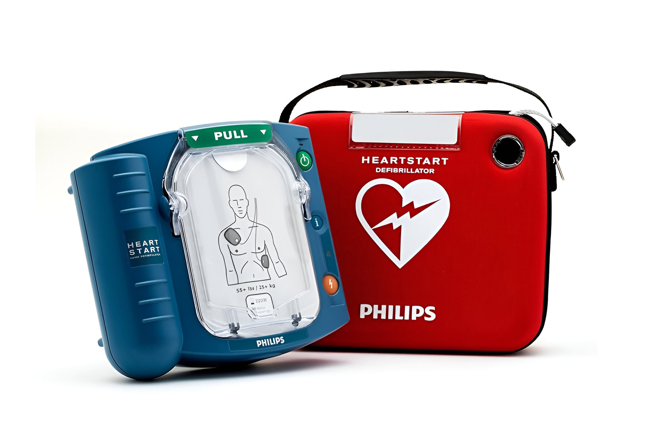 Philips HeartStart HS1 Defibrillator uSA with Slim Carry Case,Philips HeartStart HS1 Semi-Automatic Defibrillator,جهاز إزالة الرجفان فيليبس,جهاز صدمات فيليبس 