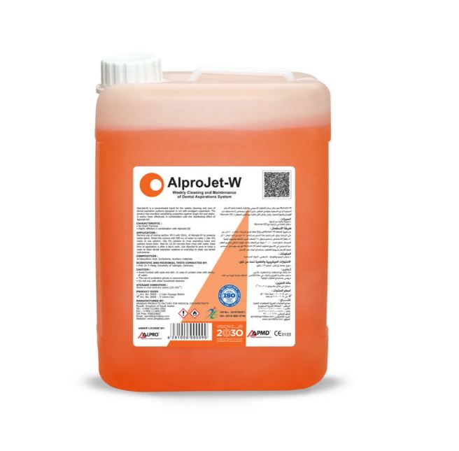 PMD AlproJet-W | Weekly Dental Aspiration System Cleaner & Disinfectant,ألبروجيت-دبليو | تنظيف وتطهير أجهزة شفط الأسنان أسبوعيا