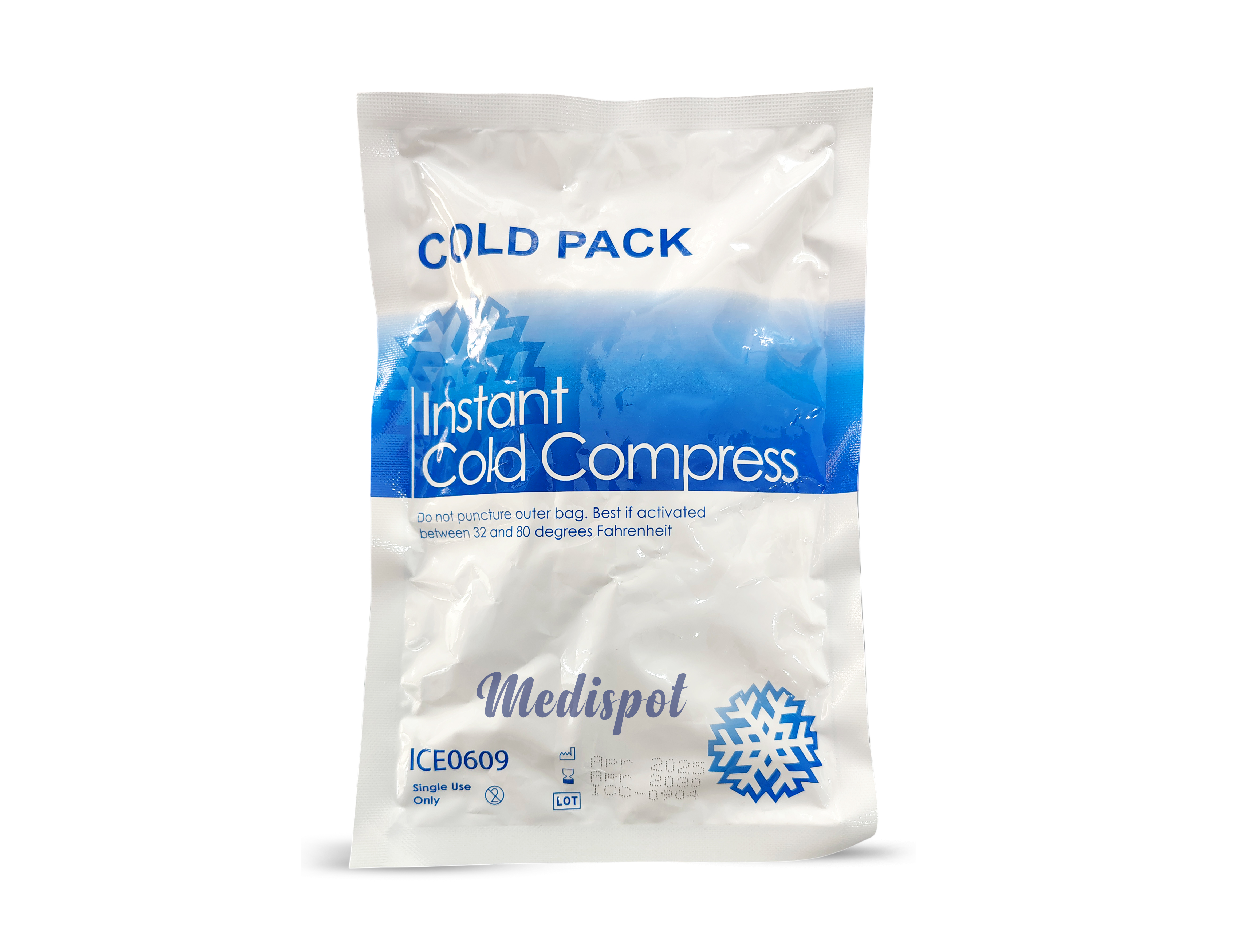 Instant Cold Compress (Cold Pack) ICE0609,Disposable Instant Cold (6×9),مجموعة الحزمة الباردة الفورية,كمادة فورية ثلج,كمادة ثلج للاستخدام مرة واحدة لتخفيف الألم