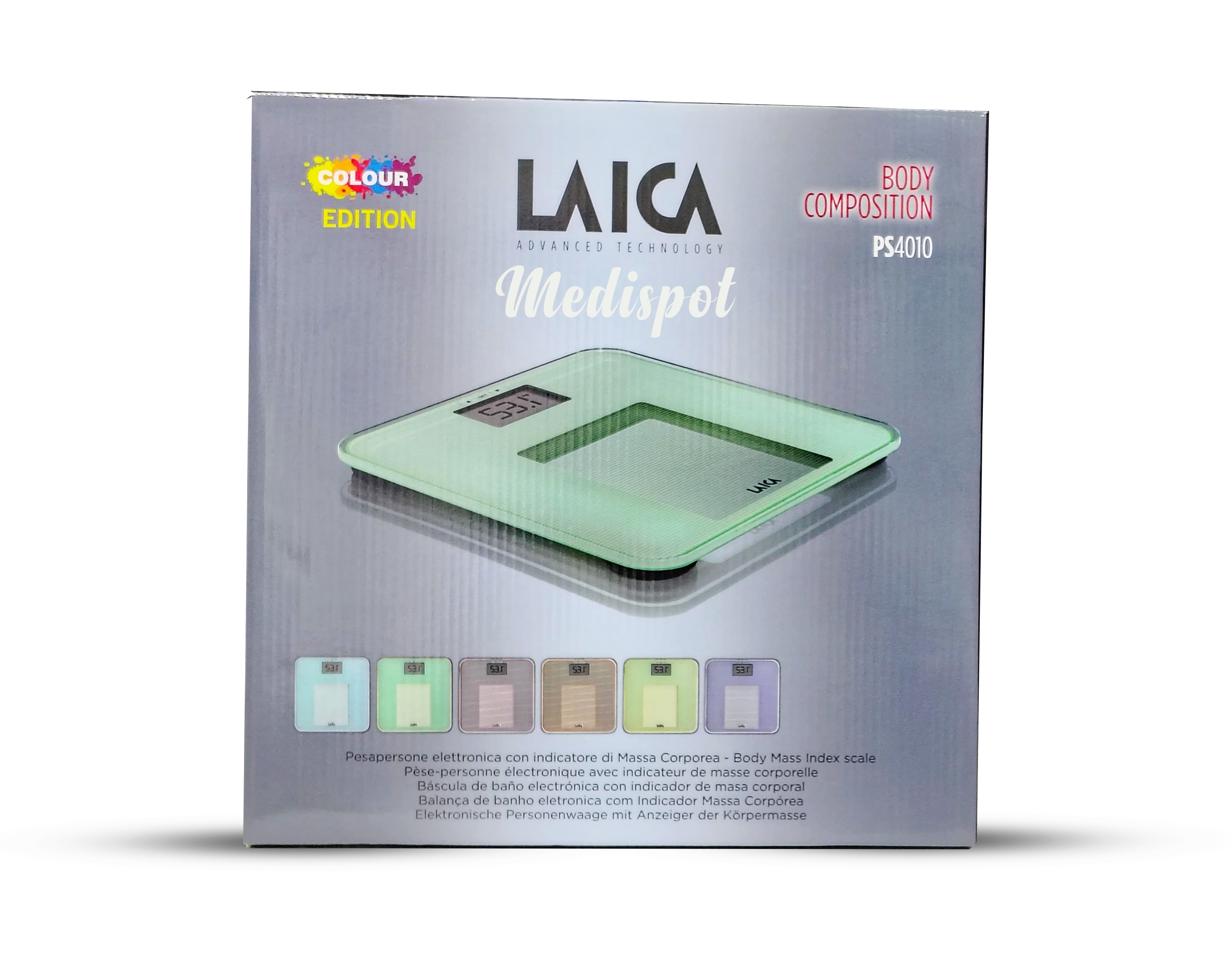laica pS4010 Digital Personal Body scale Colours 150kg,ميزان لايكا الكتروني PS4010, ميزان إلكتروني,Electronic Personal Scale with BMI Indicator