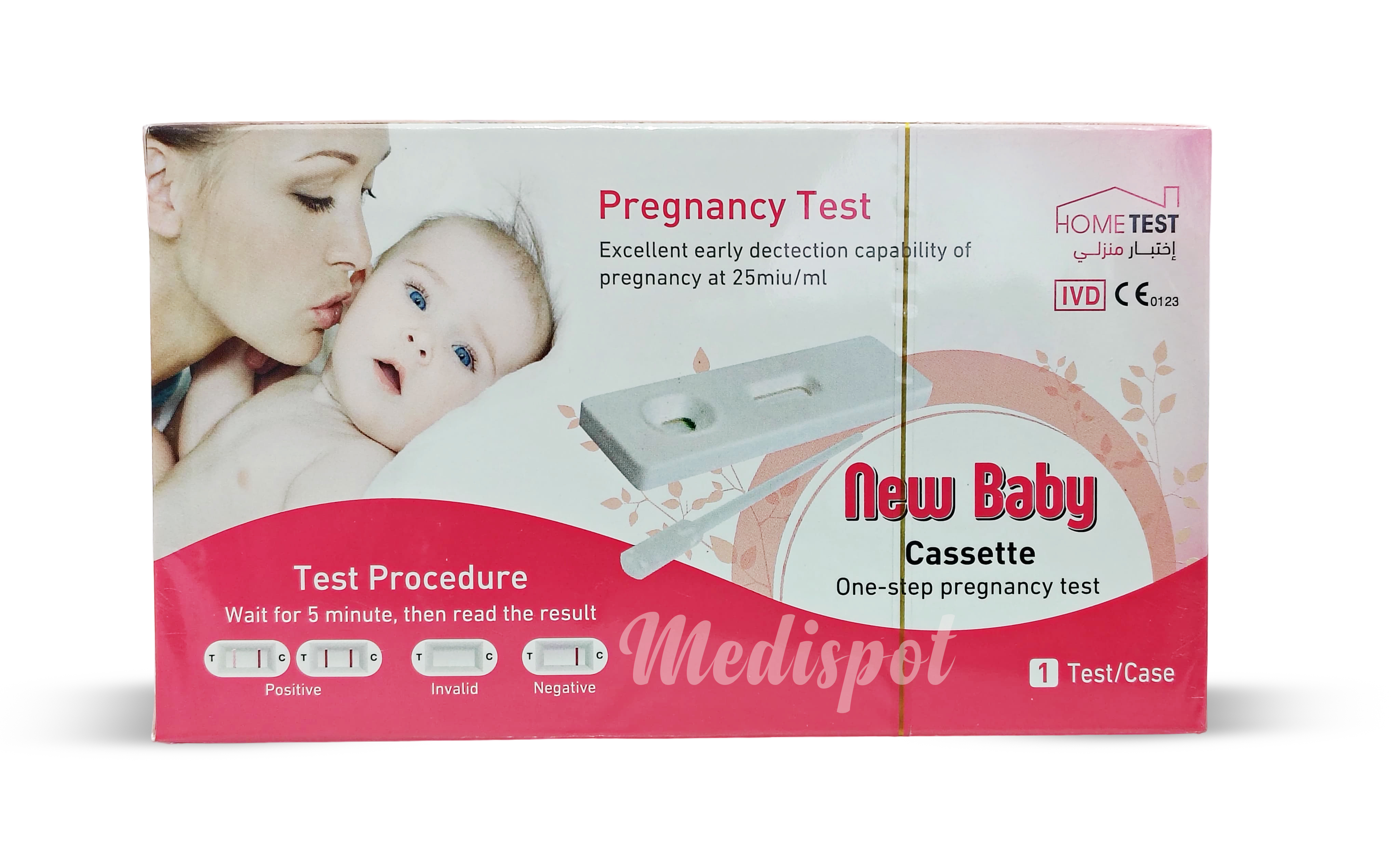 New Baby Cassette – One-step pregnancy test,Home-use pregnancy test kit,اختبار منزلي,شرائط اختبار منزلية