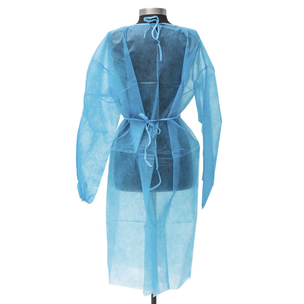 Disposable Patient Isolation Gown Blue,Disposable Isolation Gown Blue 20gm,isolation gown ايسوليشن غاون مريول عازل ازرق 10 حبه