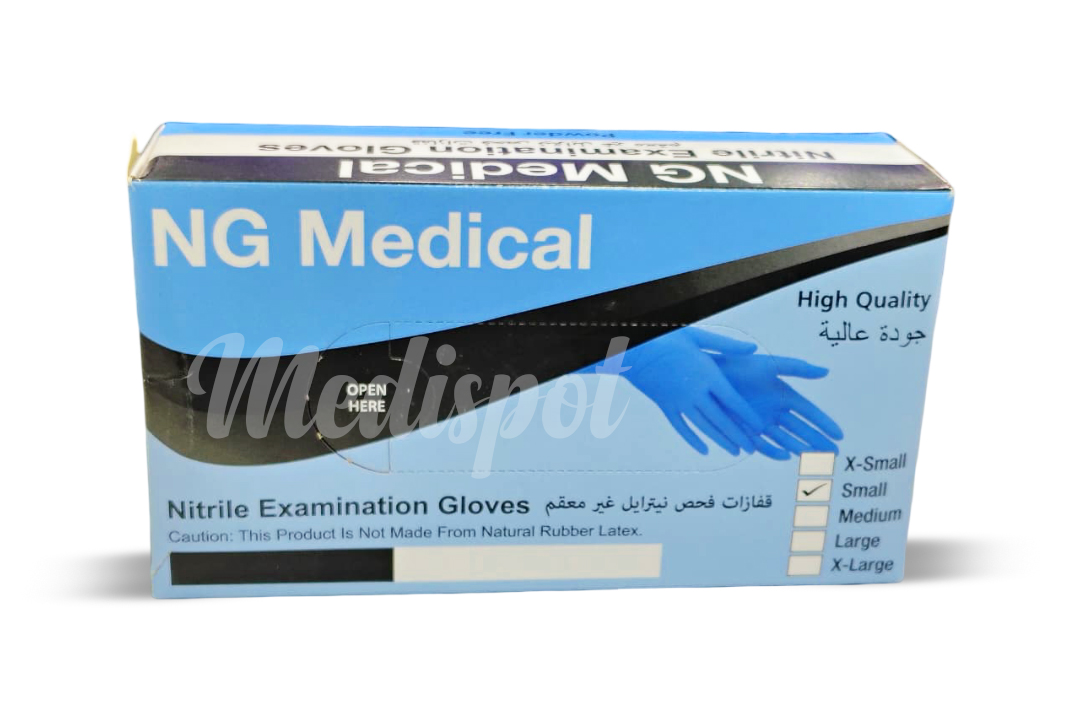 NG Medical Nitrile Examination Gloves,توفّر قفازات الفحص نيتريل من NG Medical حماية عالية الجودة وخالية من اللاتكس,قفازات النتريل الطبية,قفازات طبية,كفوف نتريل أزرق عالي الجودة,nitrile examination gloves
