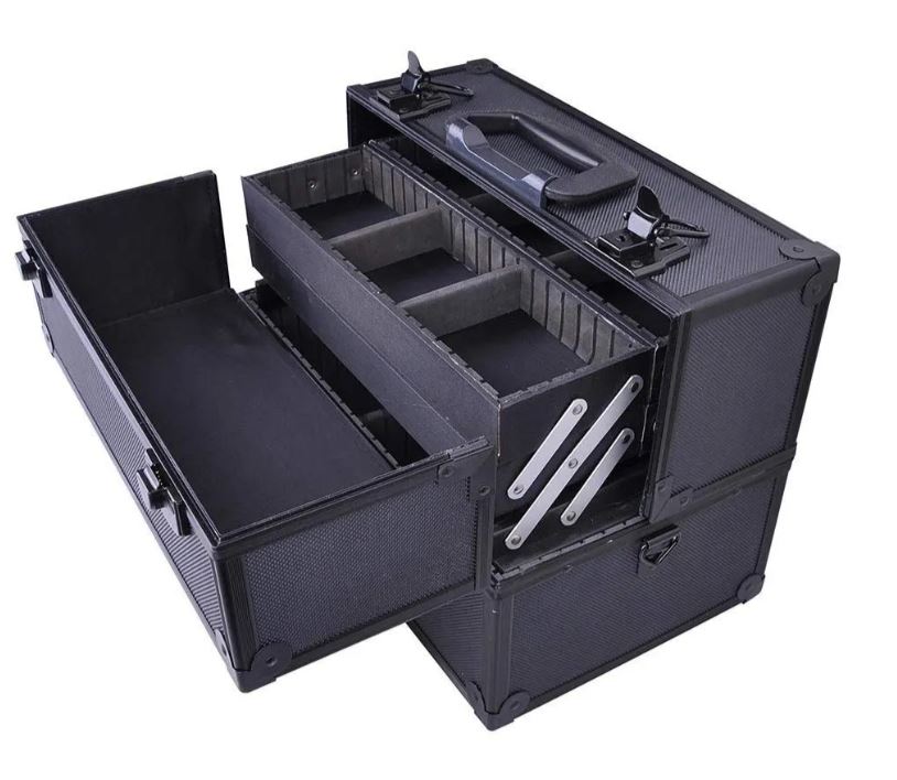 Doctor Bag,Makeup Train Case Professional Adjustable ,Doctor Bag – Aluminum W/3 Plastic Shelves,حقيبة دكتور