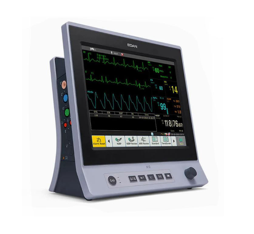 Edan X12 Multi-Parameter Patient Monitor with 12.1 Inch Touch Screen Medical Equipment,جهاز مراقبة مريض ايدان X12,جهاز مراقبة المريض متعدد الوظائف