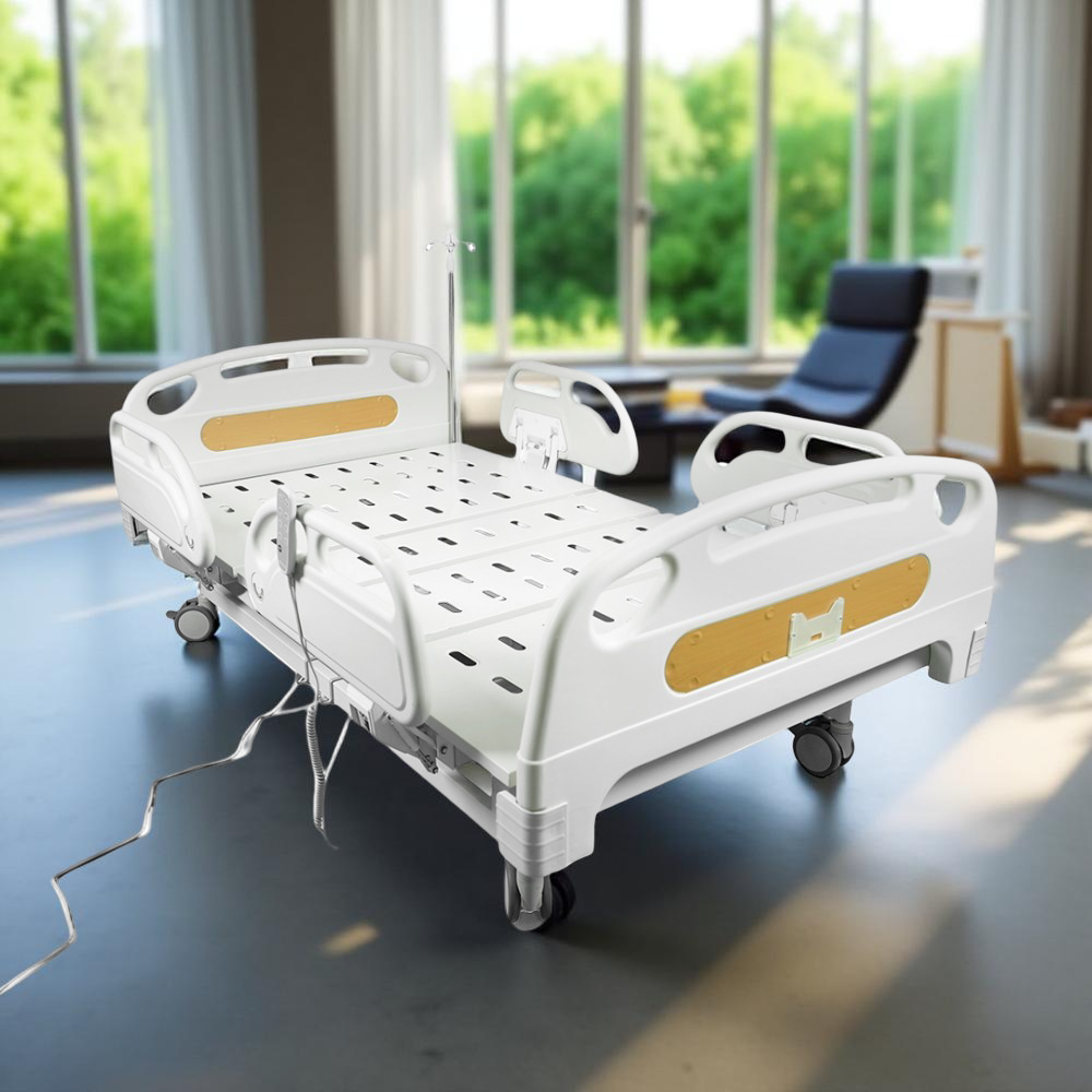 Medical Electric Bed  4 Movements | Wide 120 cm,سرير كهـربائي 4 حركات جوانب فايبر – عرض 120 سم