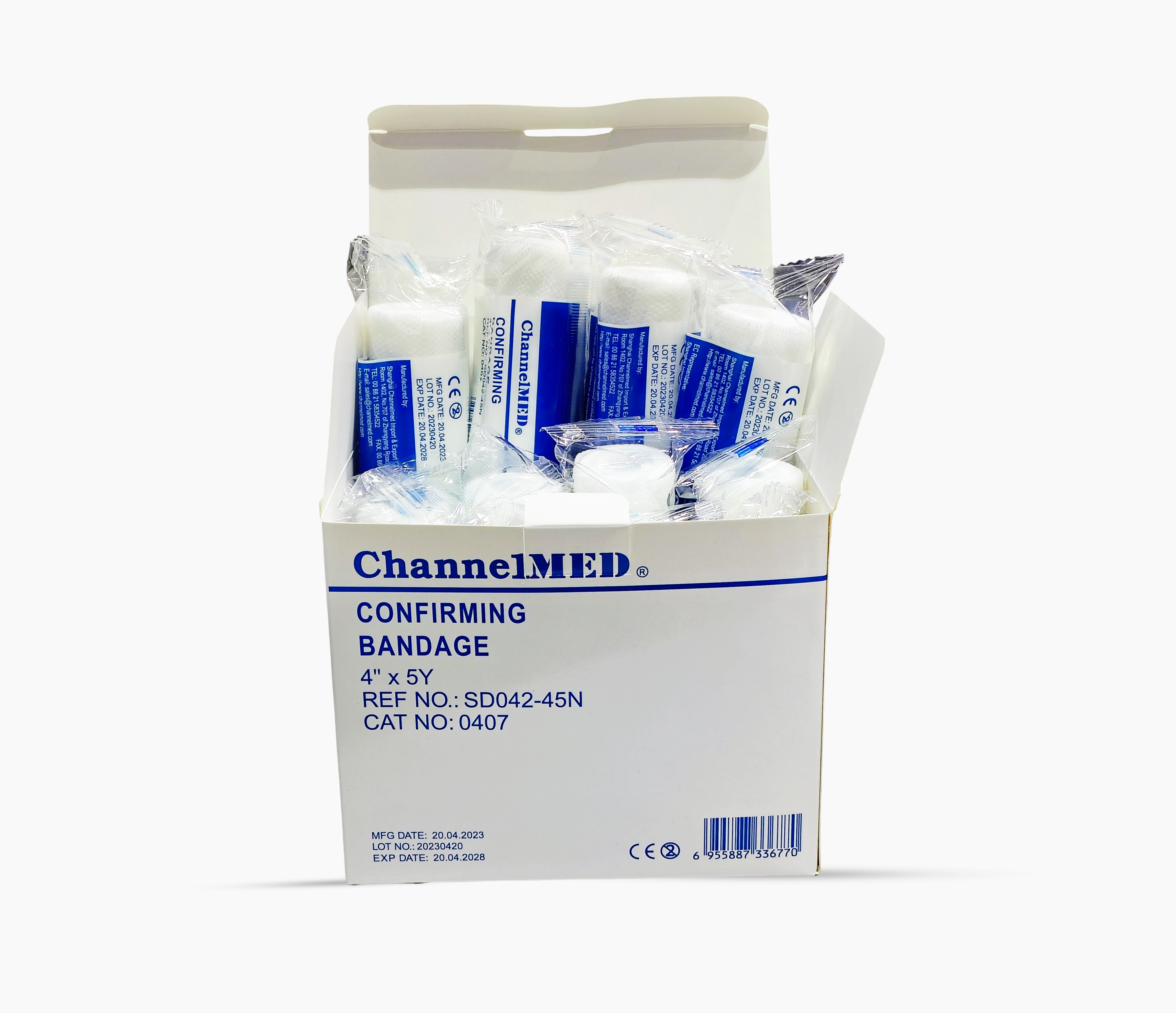 ChannelMED PBT Confirming Bandage 4 inch x 5 yard,ضماد ChannelMED PBT المرن المطابق 4 بوصة × 5 ياردة