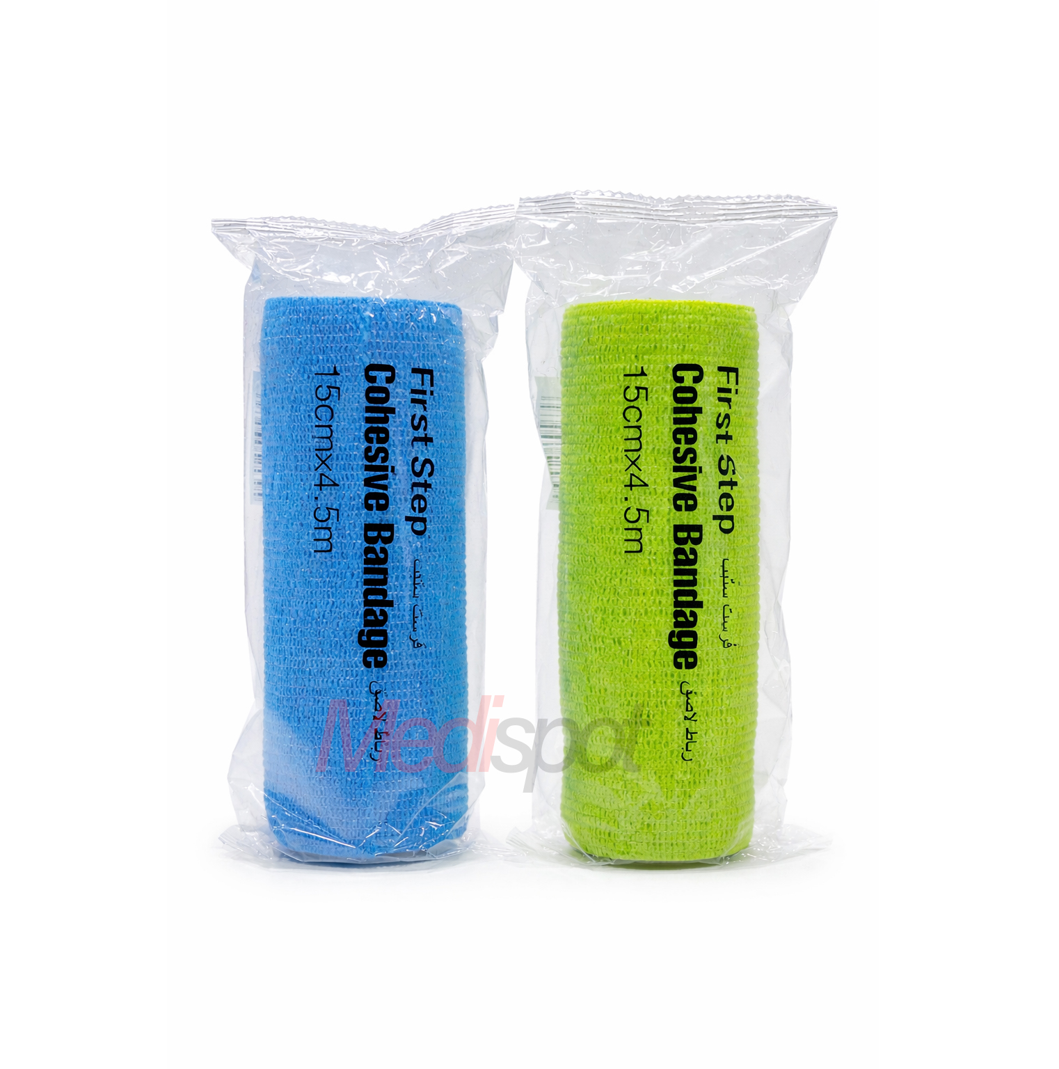 First Step Cohesive Bandage  15cm x 4.5m,فرست ستيب رباط لاصق مرن – 15 سم × 4.5 متر